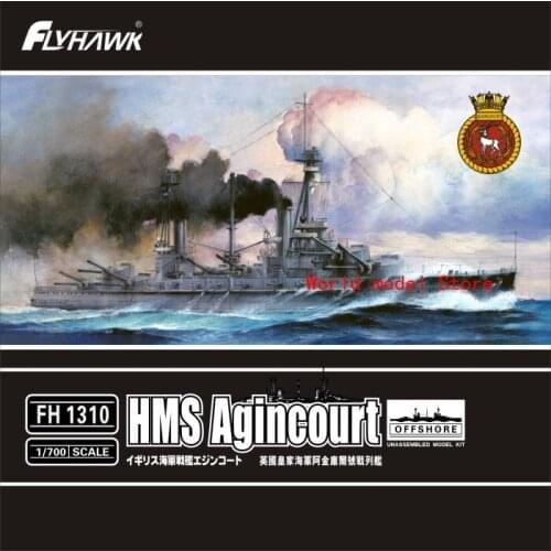 Flyhawk FH1310s 1/700 SCALE HMS Agincourt 2019 warship model kit new