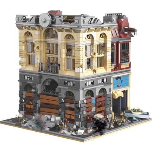 K126 Super 18K Ruin Bank Building Blocks 2453pcs Brick Educational Toys Gifts for Children