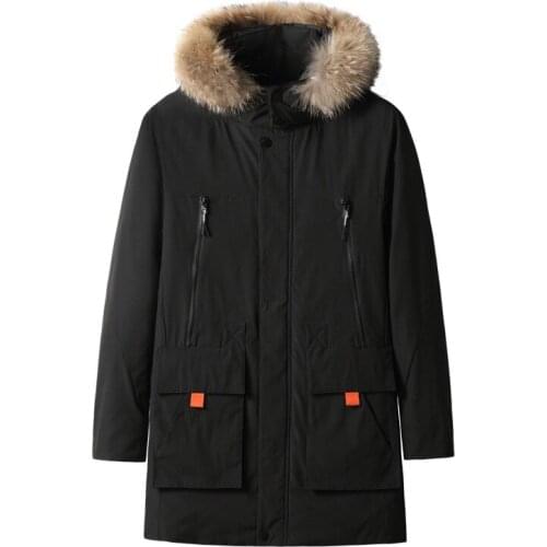 Camouflage Black Winter jacket Large size new down cotton padded clothes Clothing Casual Thick Warm Mens Coats Fur Hooded