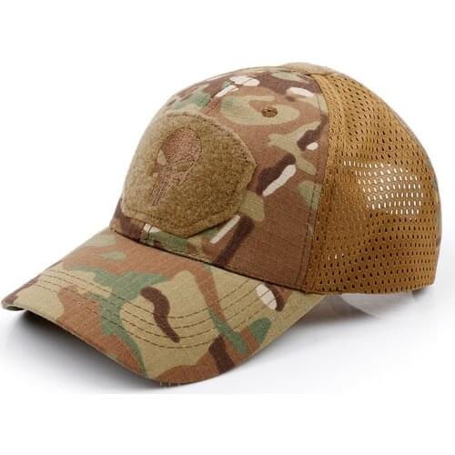 Camouflage Baseball Cap CS Tactical Mesh Hat Military Outdoor Hunting Leisure Sports Cap