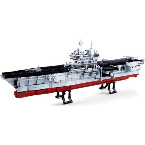 Sluban 1088PCS Military Series 075 Amphibious Assault Ship 1:450 Warship Modle Building Block Toy For Childs Birthday Christmas