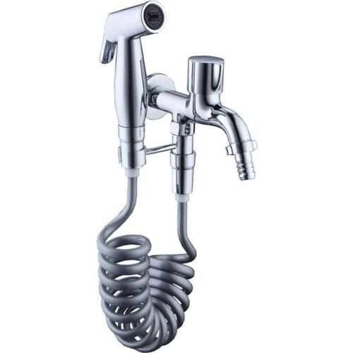 Copper angle valve multifunctional toilet spray gun womens washer hose bracket water dispenser shower accessories douche