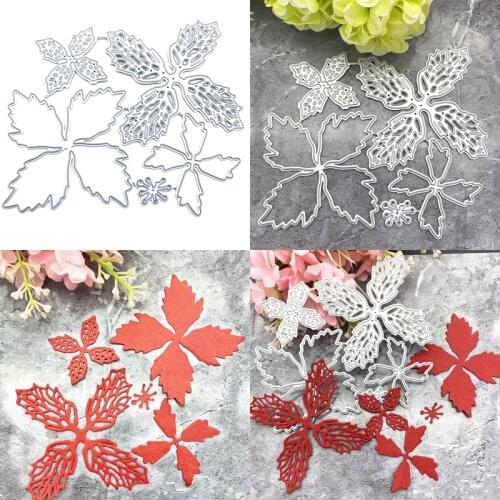 5Pcs Flowers Metal Cutting Dies Stencil Scrapbooking DIY Album Stamp Paper Card Embossing Decor Craft New for 2020