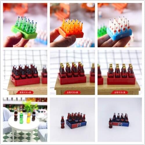 Dollhouse Miniatures Drinks Bottles Accessories DIY Kitchen Food Drink for BJD Doll Mini Drink Kitchen Toys