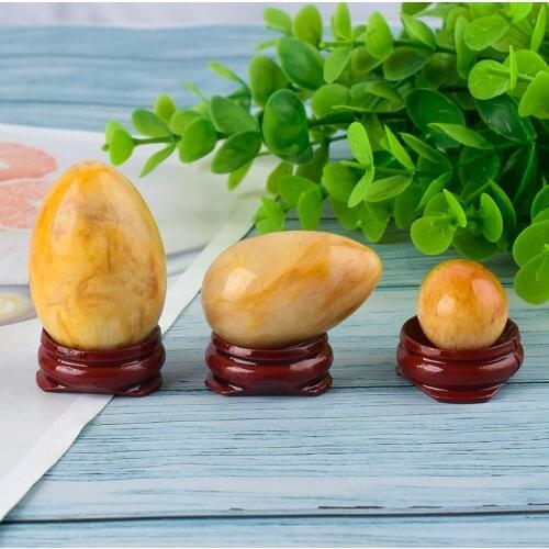 Undrilled natural green aventurine Yoni Egg Pelvic Kegel Exercise Jade Egg Tightening Vaginal Muscle crystal ball massage stone