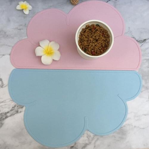 Cloud Shape Placemat Kids Waterproof Plate Mat Food Grade Silicone Table Pad heat insulation Kitchen gadget Easy Cleaning
