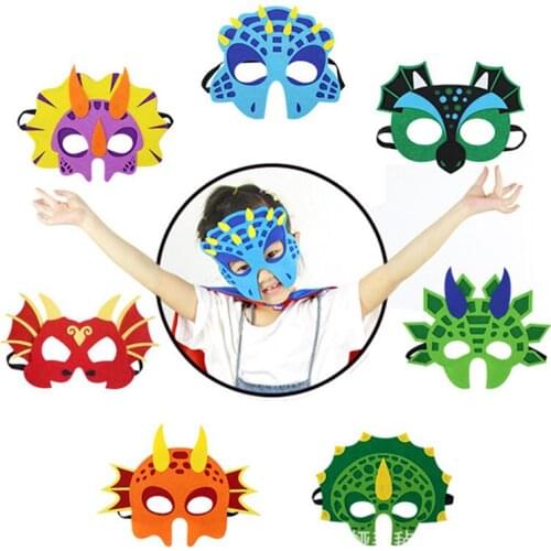 Halloween chilld Blindfold Cosplay Dinosaur Mask For Halloween Decor The dinosaur Mask Party Mask Props Theme Mask Gift For Kid