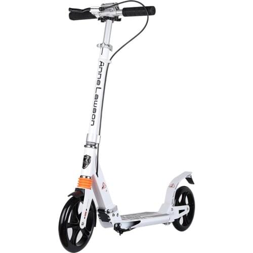 Adult Children Kick Scooter Foldable PU 2 Wheels Bodybuilding All Aluminum Shock Absorption Urban Transportation Disc brake