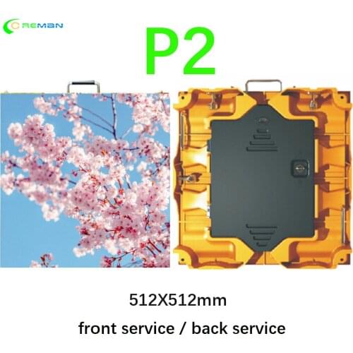 P2 indoor rental led display screen Video Wall RGB SMD 3in1 led panel 512X512mm full color led screen displays