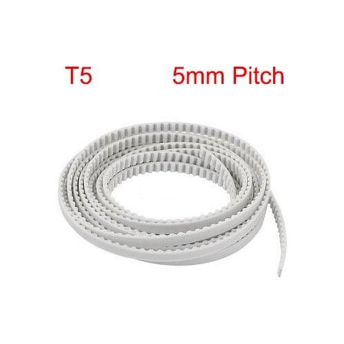 T5 10mm 15mm 20mm 25mm 30mm 50mm Width 5mm Pitch Open Loop End PU Polyurethane Steel Wire Groove Cogged Synchronous Timing Belt