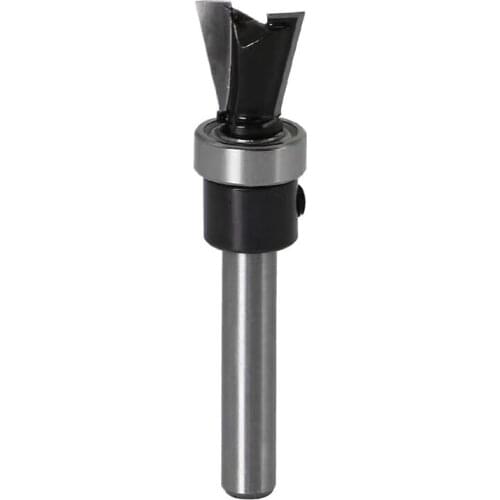1/4 Inch Shank Carbide Dovetail Joint Router Bit 1/4x1/2 Woodworking Cutter with Bearing for CNC Router Power Tool