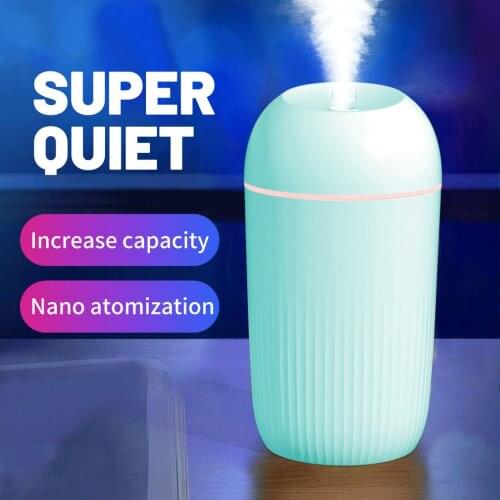 USB Silent Humidifier Soft Night Light Aroma Diffuser Continuous/Intermittent Spray Office Home Humidifier