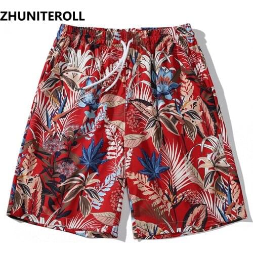 Vintage Hip Hop Short Joggers Bohemia Print Harajuku Shorts Streetwear Pocket Elastic Waist Track Short Baggy Summer Clothing