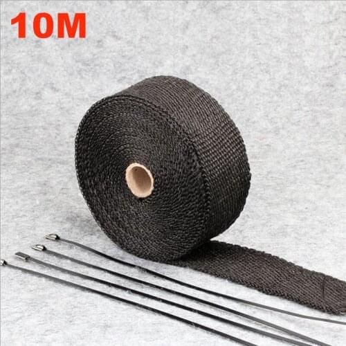 5M 10M Motorcycles Exhaust Front Pipe Anti-hot Wrap Heat Manifold Insulation Cloth Roll Tape Motorbike Thermal Exhaust Pipe Roll