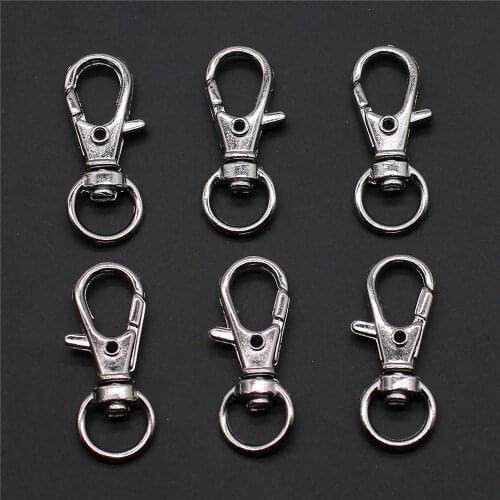 10pcs 13x32mm Bag Keychain DIY Accessories Swivel Lanyard Hook Lobster Claw Clasps Jewelry Findings & Components