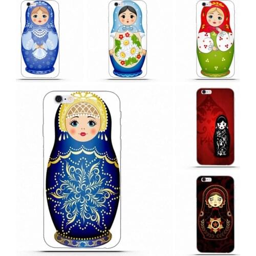 Colorful Russian Matryoshka Doll For HTC Desire 530 626 628 630 816 820 One A9 M7 M8 M9 M10 E9 Plus U11 For Moto G G2 G3 Unique