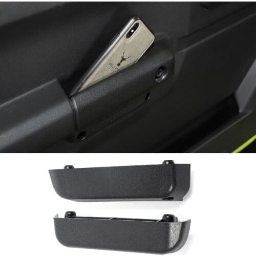 NHAUTP 2Pcs/set Auto Accessories ABS Car Door Inner Armrest Storage Box For Suzuki Jimny 2019 2020