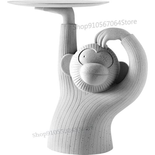 Nordic Art Monkey Coffee Table Table Simple Net Red Design Outdoor Round Table Bedside Table Side Table Creative Bedroom Corner