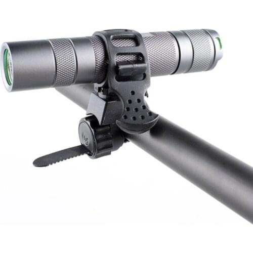 LED Torch 360 ​​Degree Rotation Bracket Mountain Bike Flashlight Holder Handle Bar Bicycle Accessories Mount Bracket 1pcs