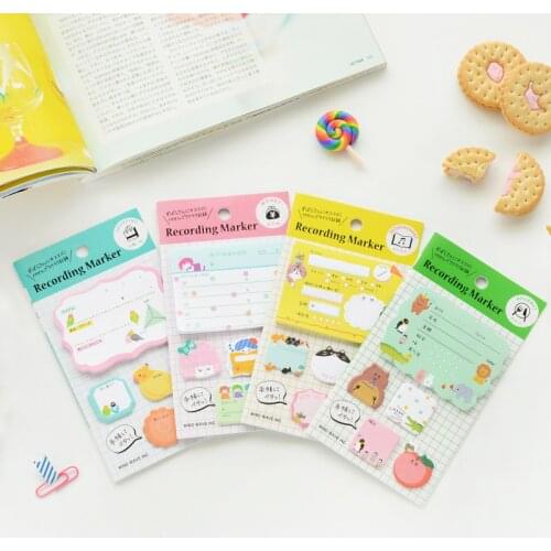 1 PCS New Creative Cute Cartoon Notepad Note Book Memo Pads Sticky Notes Memo Set Gift Stationery Office Stationery Supplies