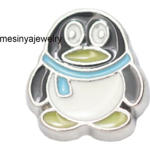 Best Quality 10pcs penguin floating charms for glass locket,FC-903