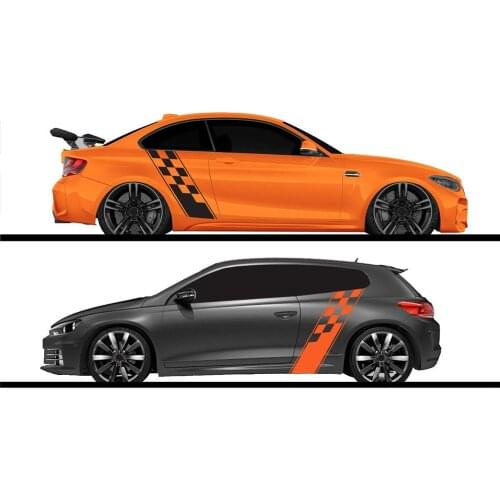 2pcs/lot 130x24cm Race Style Bumper Stickers Both Sides Stickers Car Wrap Vinyl Film Automobiles Products Goods Car Accessories