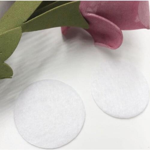 20pcs Felt 20mm Circle Appliques -White Free Shipping F01