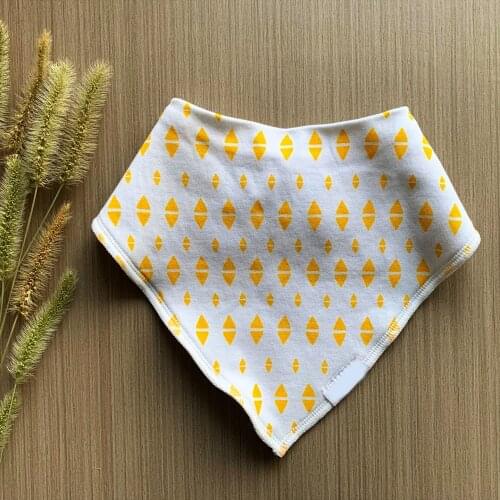 Soft Baby Bibs Set 4pcs Pack Super Absorbent Drool Bandana in Solid Cotton Polyester with Durable Snap