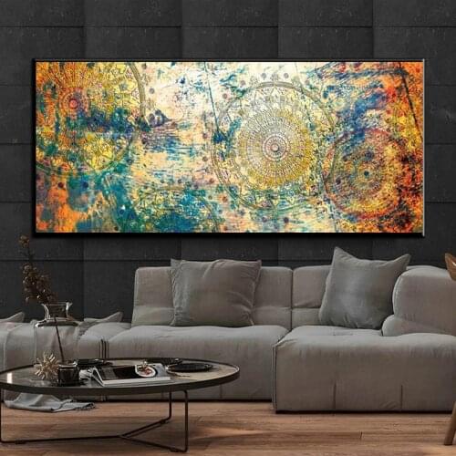 Abstract Golden Compass Art Painting Home Decoration India Ancient Rome Wall Art Decoration Painting Poster Living Room Decor