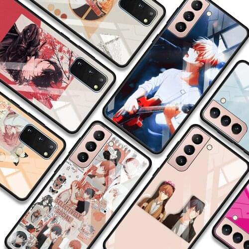 Phone case For Samsung S21 S20 Ultra Plus FE S10e Lite S10 S9 S8 plus Glass Bumper Soft Fundas given anime