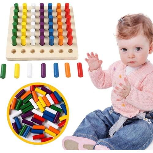 Wooden Puzzle Brain Teasers Toy Tangram Jigsaw Intelligence Colorful 3D Russian Blocks Game Educational Toy for Baby Kids