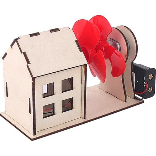 DIY STEM Mini Wind Power Station Material Assemble Toys Physics Education Gifts For Children Intellectual development