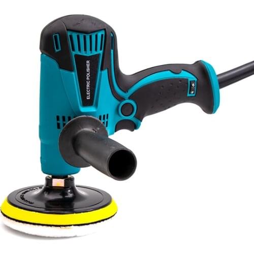 Electric Car Polisher Variable 6-Speed 600W 900-4500rpm, Car Buffer Sander Waxer Buffing Tool Full Copper Motor with Bonnet Pad