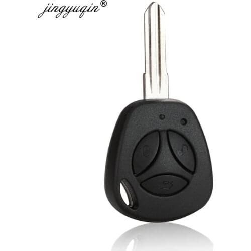 Jingyuqin 30pcs Remote Car Key Shell for LADA Priora Sedan sport Kalina Granta Vesta X-Ray XRay 3 Button Fob Case
