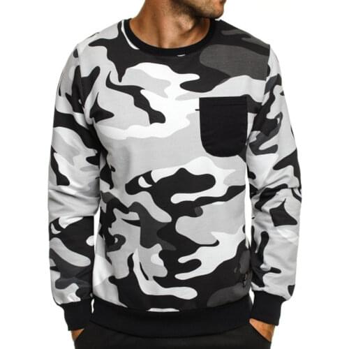 JKASHDK Mens Camouflage Hoodies