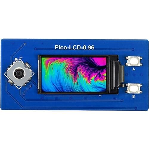Waveshare Display Module for Raspberry Pi Pico 0.96 Inch Display 65K Color LCD Module 160X80 Pixels Communication Module