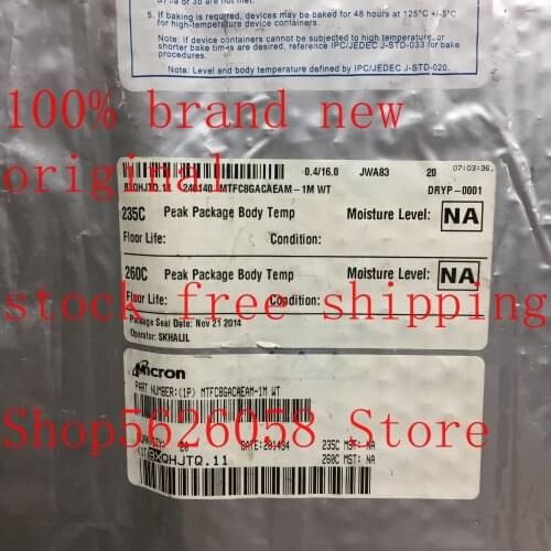 MTFC8GACAEAM-1M WT JWA83 MT41K256M16TW-107 D9SHG BGA 100% new original 2PCS/LOT STOCK