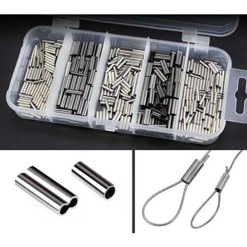 Single-hole, Double-hole Steel Wire Copper Pipe Set Steel Wire Clamp Metal Pipe Copper Clamp Copper Sleeve Stamping