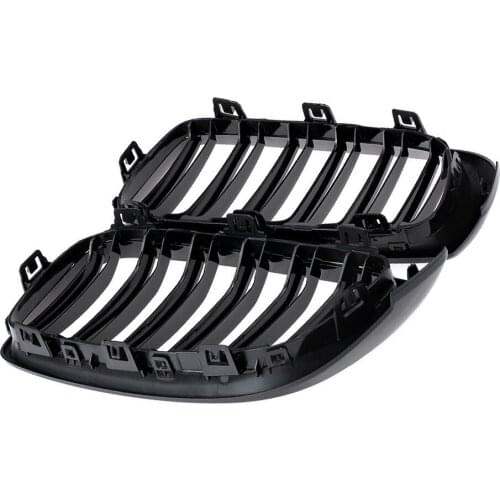 For bmw racing front grille, black aFor ccessories, double line, For 2014- F32, F80, m3, f82, M4, f83 and M4 series, 2014