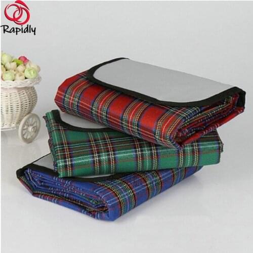 150x200cm Camping Mat Plaid Folding Camping Mattress Baby Climb Outdoor Waterproof Beach Picnic Blanket for Multiplayer Picnic