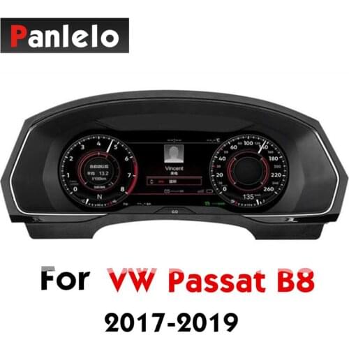 Instrument Panel Replacement Dashboard For Passat B8 12.3 inch Full LCD Screen Entertainment Intelligent Dashboard System