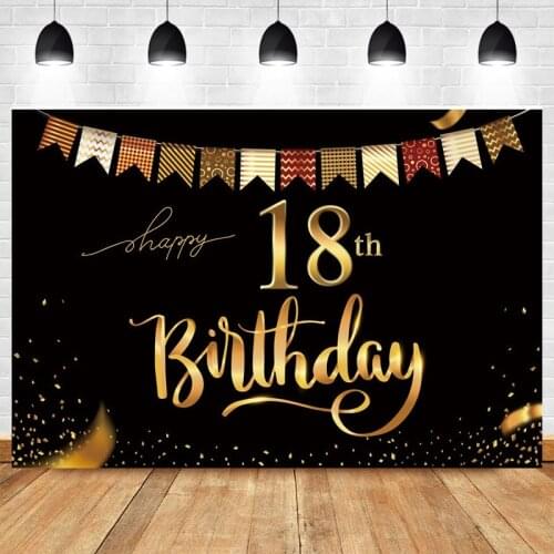 18th Birthday Party Background Decoration 18th Customizable Background Cloth Backgrounds For Photo Studio Photo Decor