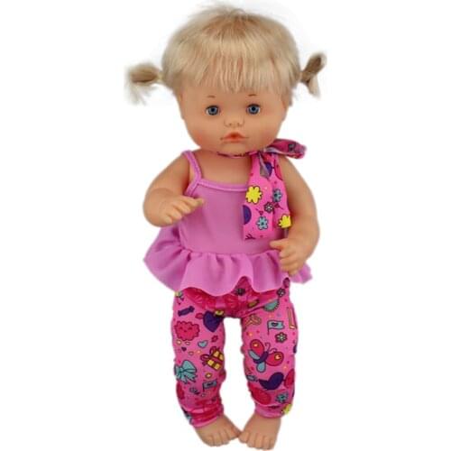 3pcs in 1, New Leisure dress Clothes Fit 42 cm Nenuco Doll Nenuco y su Hermanita Doll Accessories