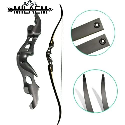 58 inch 20-55 lbs Archery Recurve Bow for Shooting With Aluminum Alloy Bow Riser Laminated Bow Limb Outdoor Hunting Accessories