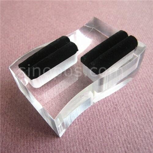 Couple Rings Acrylic Display Rack, counter top showcase jewelry multi pair ring stand clear bracket clip holder wedding lover