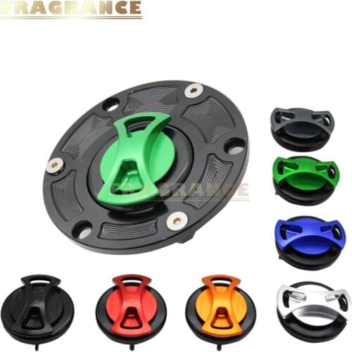 Motorcycle CNC Aluminum Fuel Tank Cap Gas Oil Tank Cover Petrol Cover for Kawasaki GPZ250 / GPX250 1988 - 2007