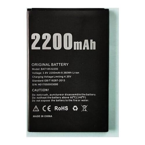 B-TAIHENG New Doogee X53 Battery 2200mAh Polymer Li-ion 3.8V battery For Doogee X53 Phone BAT18532200