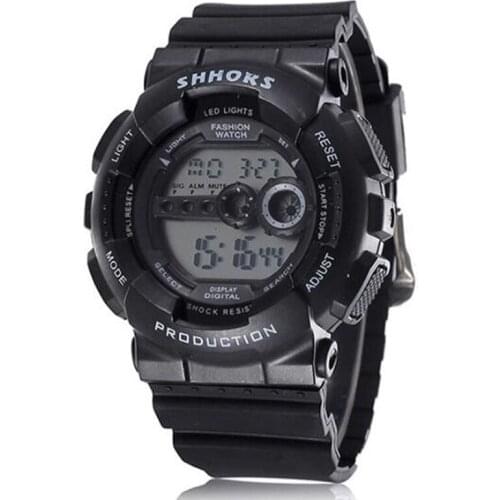 SHHORS Fashion Men Watches Men Led Digital Watches Silicone Electronic Watches Men Sports Watches Orologio Uomo reloj hombre