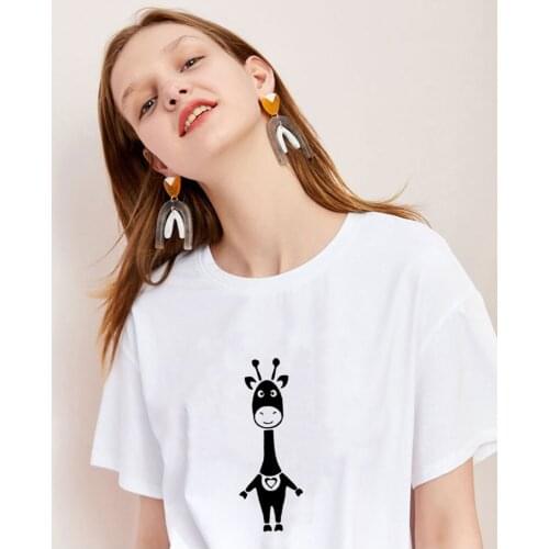 Harajuku cute Pineapple Print T Shirt for Women Shirts Cotton O Neck Short Sleeve T Shirt Tops Casual graphic tees hipster