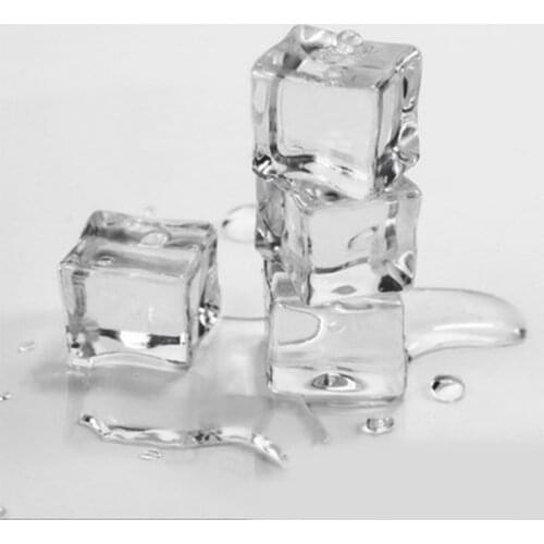 High Quality 10Pcs 20mm/25mm/30mm Artificial Acrylic Square Shape Ice Cubes Photography Props Hot Sales #A